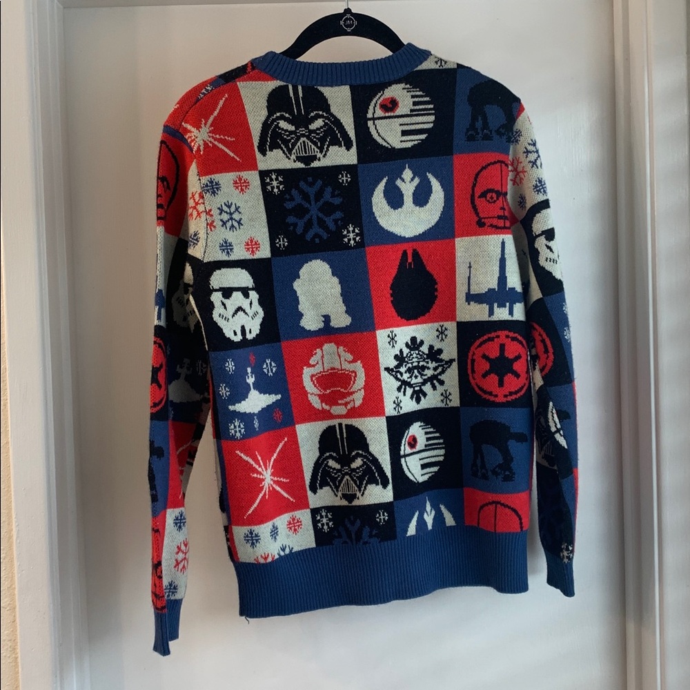Star Wars Men’s Crewneck Sweater Size S Graphic Pullover Casual Cozy Top - Picture 2 of 6
